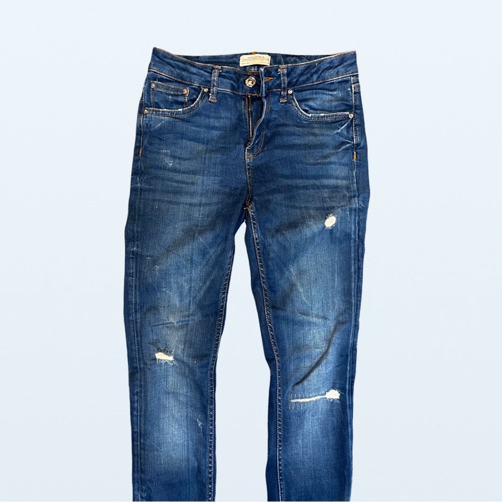 Zara Premium Denim Collection Medium Wash Midrise Jeans, Women’s Size 4 - Picture 2 of 6